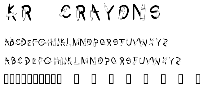 KR Crayons font